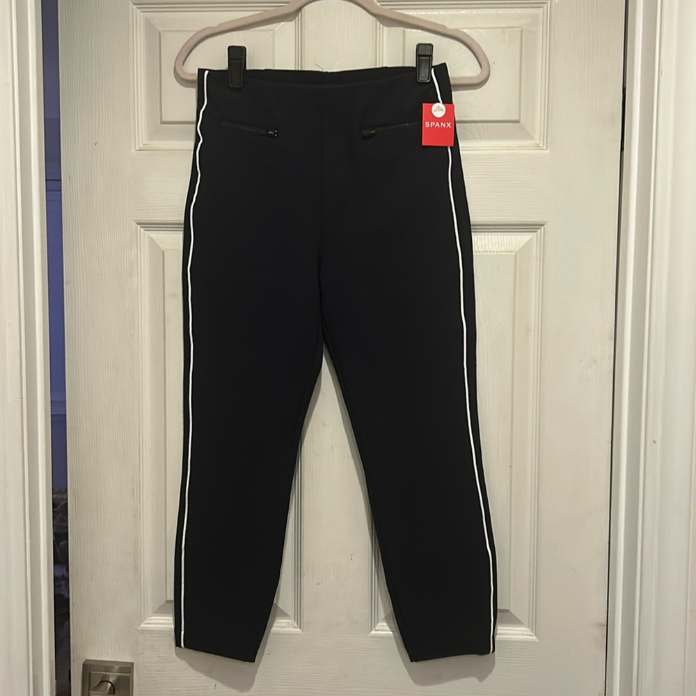 Spanx Navy Blue Leggings - Petite M